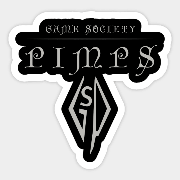 Game Society Pimps Skyrim cover Sticker by Triggerthezombiehunter